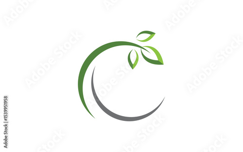 Ecology Tree  Leaf vector icon illustration logo design v.20
