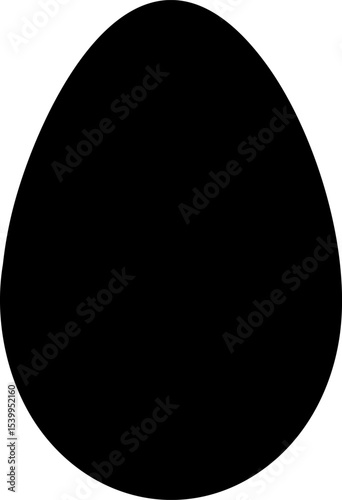 easter egg black soild silhouette vector (1).eps