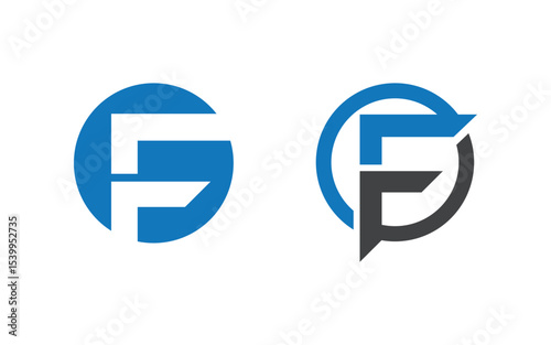 Business growth Finance concept logo illustration design v.129