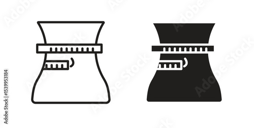 Weight loss icon Logos. Flat Vector Icon Design Template