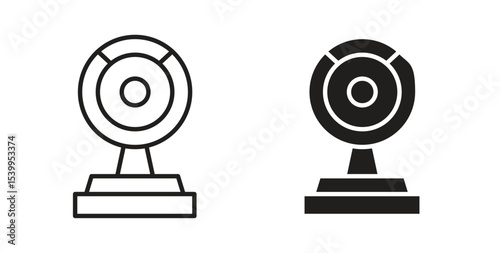 Webcam icon Logos. Flat Vector Icon Design Template