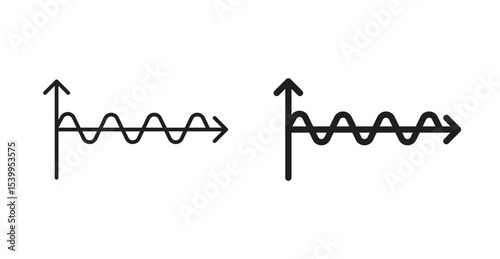Wave sine icon