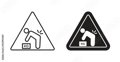 Warning heavy object sign