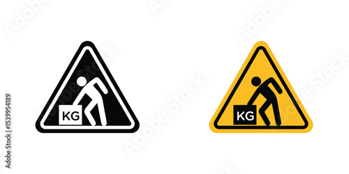 Warning heavy object sign