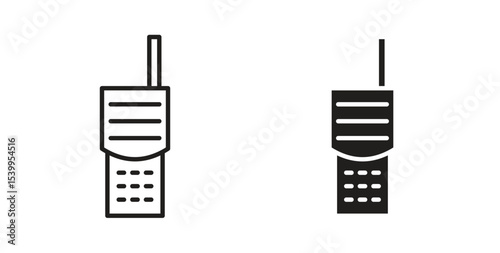Walkie talkie icon for social media, app, and web design. Vector illustration.