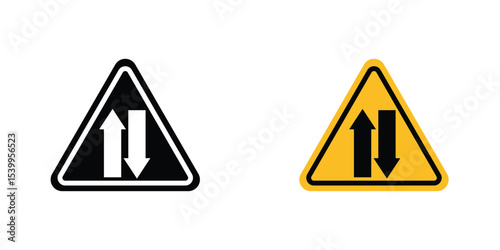 Two way traffic sign