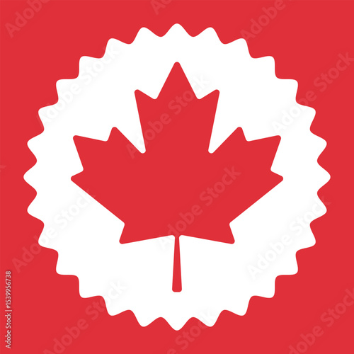 Canada Day. Happy national holiday, celebrated annual in July 1. Canadian flag. Maple leaf. Patriotic symbol and elements. Poster, card, banner and background. Vector illustration