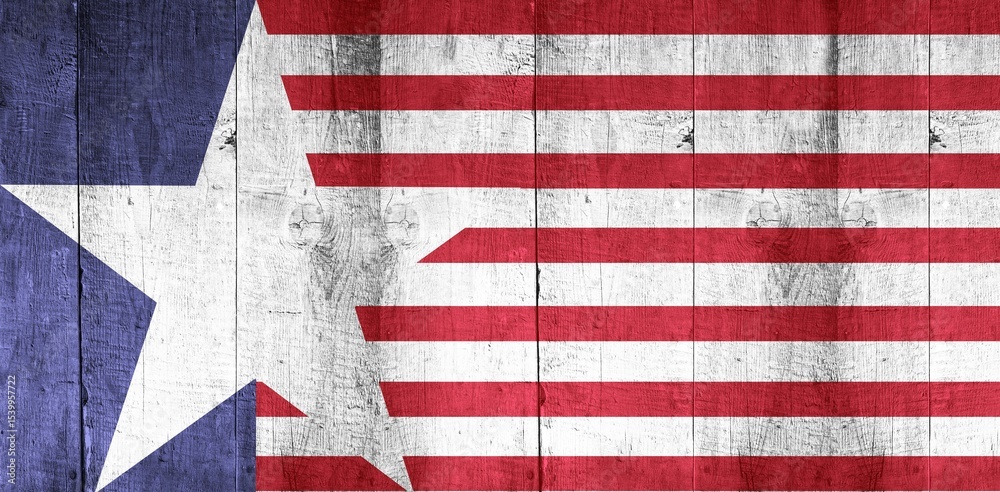 Naklejka premium Digital composite of American flag