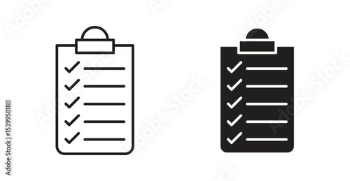 Todo list icon Logos. Flat Vector Icon Design Template
