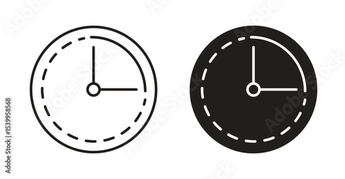 Time quarter past icon