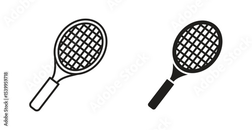 Tennis icon Logos. Flat Vector Icon Design Template