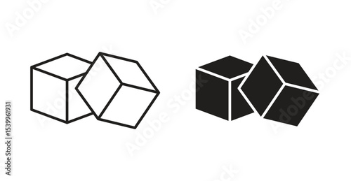 Sugar icon Logos. Flat Vector Icon Design Template