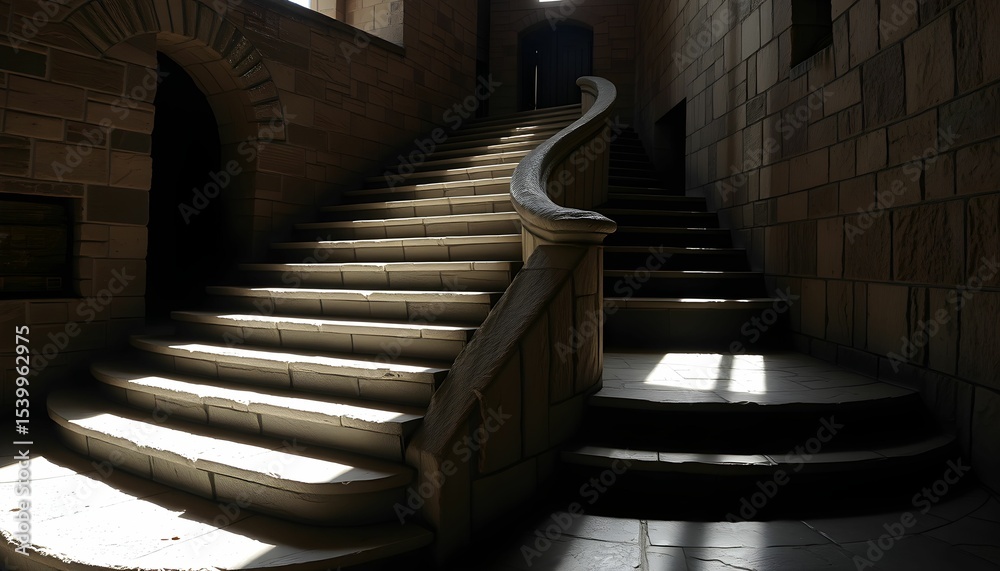 Obraz premium stairs in the old town