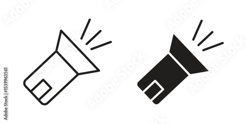 Spotlight icon Logos. Flat Vector Icon Design Template