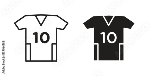 Soccer jersey icon Logos. Flat Vector Icon Design Template