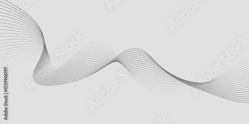 Abstract vector background with black wavy lines. EPS10