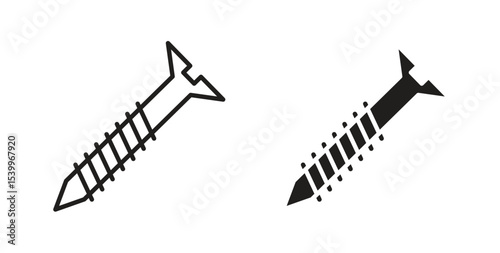 Screw icon for social media, app, and web design. Vector illustration.