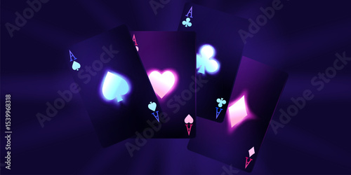 casino background vector illustration for gambling poster banner elegant design