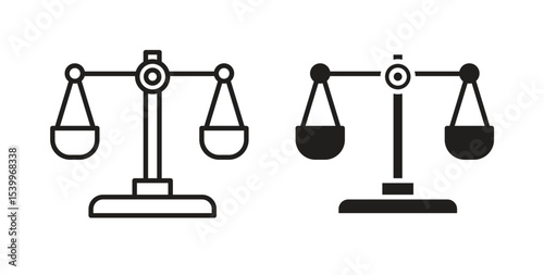 Scale icon for social media, app, and web design. Vector illustration.