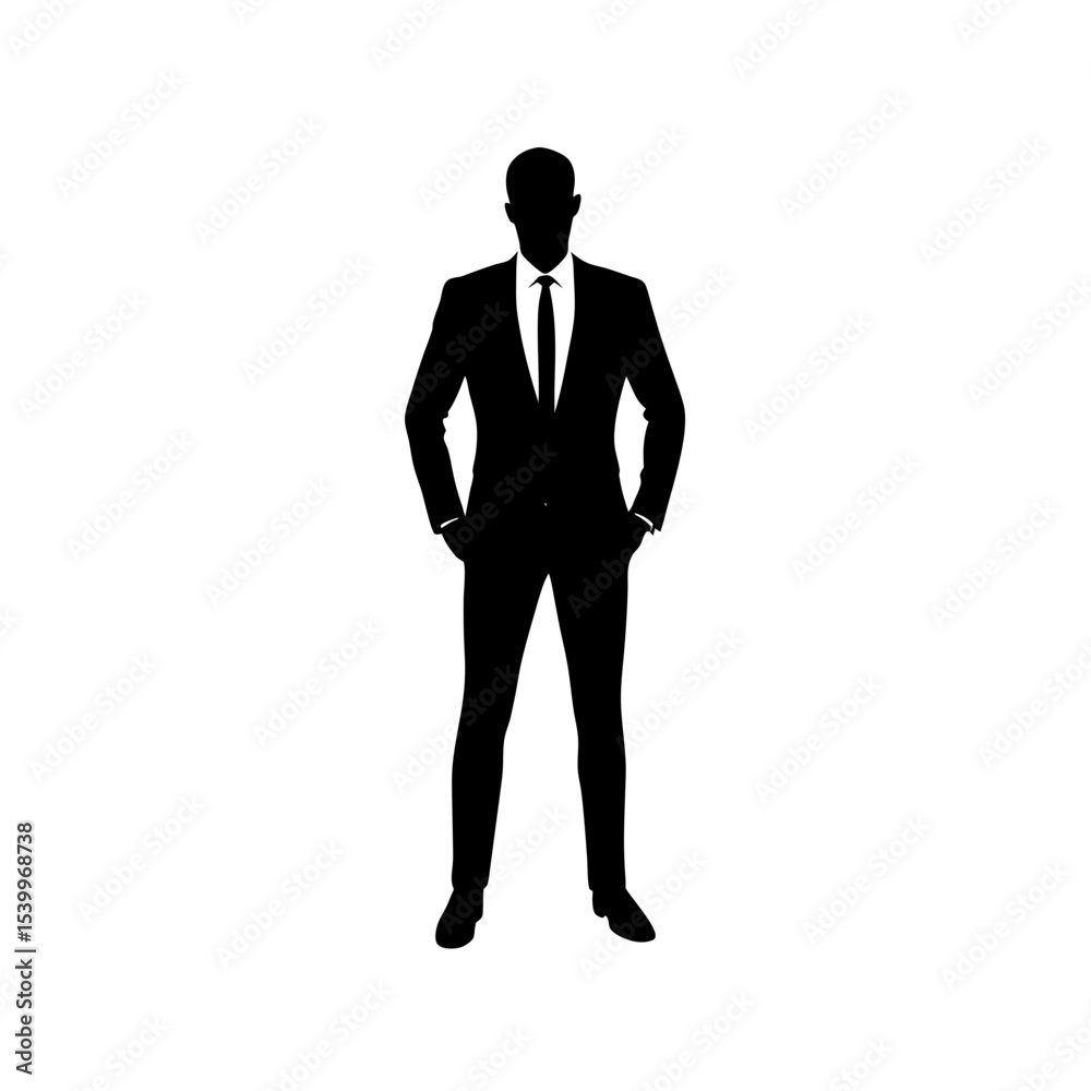 silhouette of a businessman silhouette of a businessman