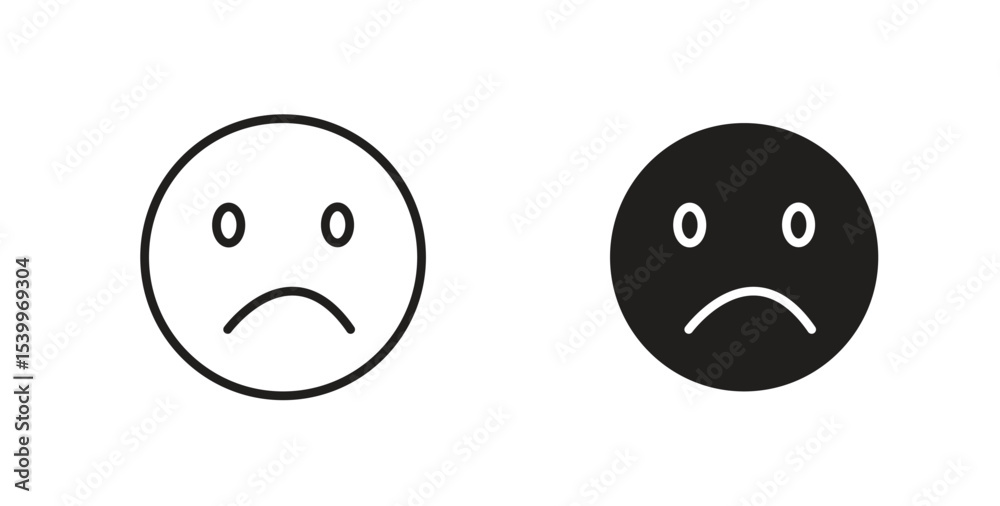 Fototapeta premium Sad icon