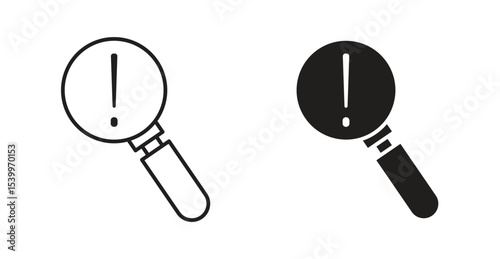 Risk analysis icon Logos. Flat Vector Icon Design Template