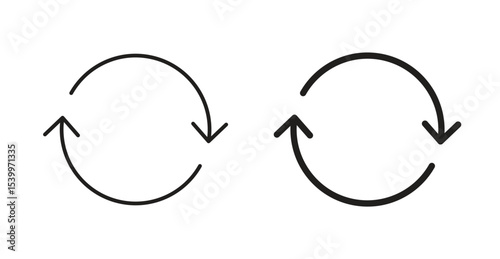 Refresh icon Logos. Flat Vector Icon Design Template