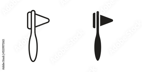 reflex hammer icon Logos. Flat Vector Icon Design Template