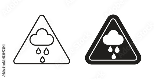 Rain warning sign