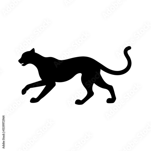 full body silhouette of running cheetah mid sprint.svg