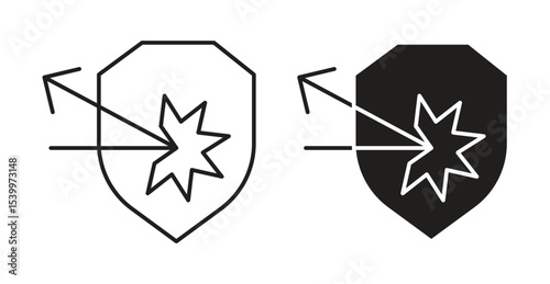 Protection from attack icon