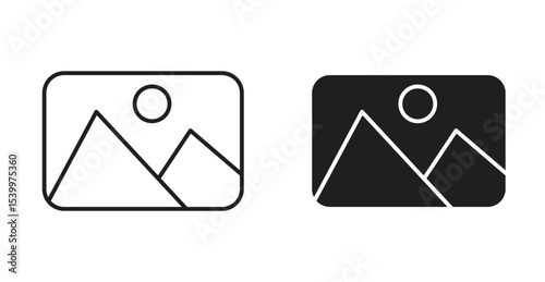 Picture icon Logos. Flat Vector Icon Design Template