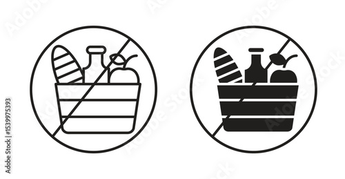 Picnics are prohibited sign