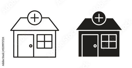 Pharmacy icon Logos. Flat Vector Icon Design Template