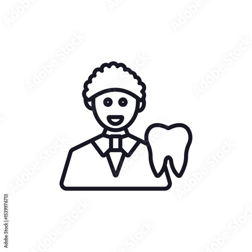 dental surgeon icon collection .design style with background