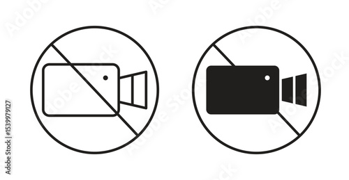 No video recording sign
