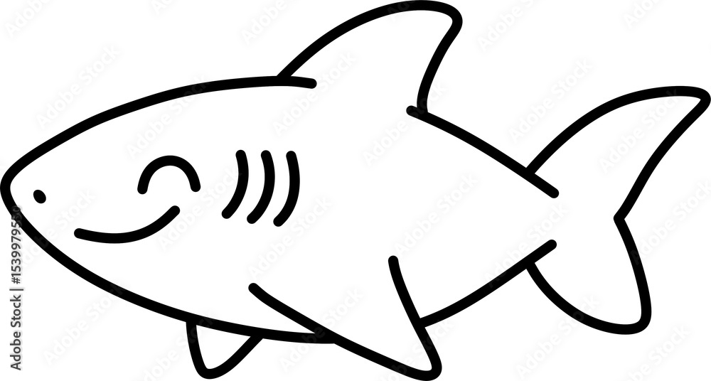 Obraz premium illustration of shark