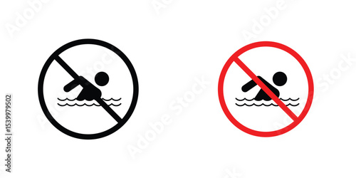 No swimming sign