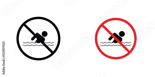 No swimming sign