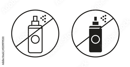 No spray can allowed sign