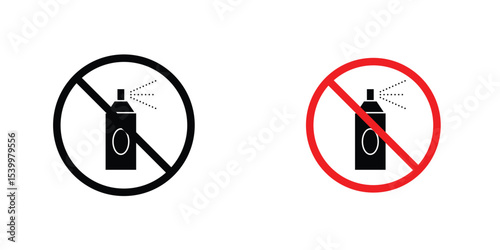 No spray can allowed sign