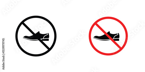 No shoes sign