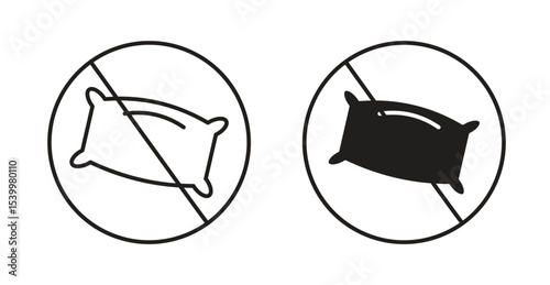 No pillow sign