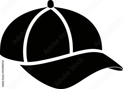 Cap Silhouette Vector Illustration 