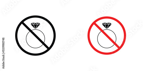 No jewelry sign
