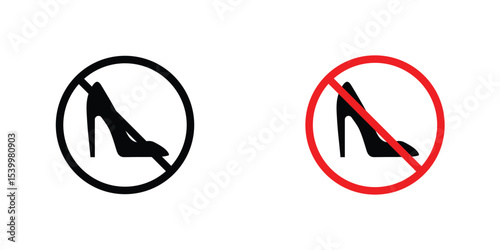 No high heels sign