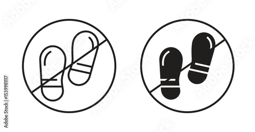 No foot print sign
