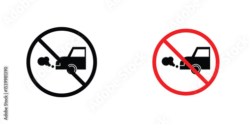 No exhaust gases sign