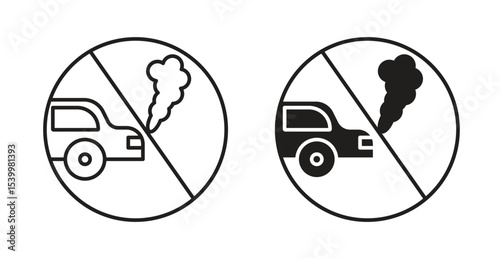 No exhaust gases sign