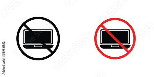 No computer sign